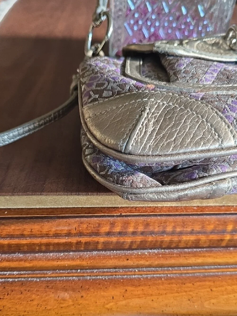 vintage DKNY monogram jacquard shoulder bag